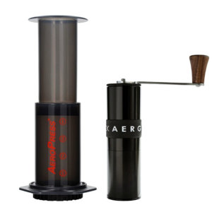 ZESTAW - Młynek do kawy Knock Aergrind Compact Coffee Grinder + AeroPress - opinie w konesso.pl