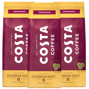 ZESTAW - Kawa ziarnista Costa Coffee Colombian Roast 3x500g - opinie w konesso.pl