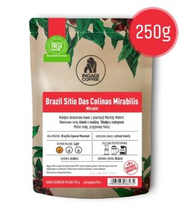 Kawa ziarnista Ingagi Coffee Brazil Sitio Das Colinas Mirabilis 250g - opinie w konesso.pl