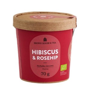 Owocowa herbata Brown House & Tea Hibiscus & Rosehip 70g - NIEDOSTĘPNY - opinie w konesso.pl