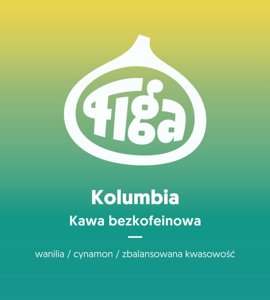 Kawa ziarnista Figa Coffee Kolumbia Sanjuanero OMNIROAST - bezkofeinowa 250g - NIEDOSTĘPNY - opinie w konesso.pl