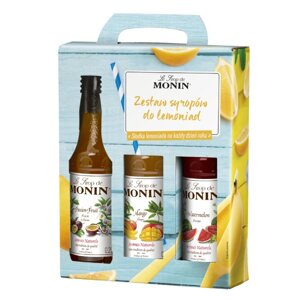 Lemoniadowy zestaw syropów Monin 3x250 ml - mango, arbuz, marakuja - opinie w konesso.pl