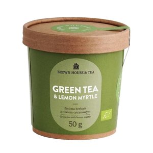 Brown House Green Tea & Lemon Myrtle - zielona herbata z mirtem cytrynowym Bio 50 g - NIEDOSTĘPNY - opinie w konesso.pl