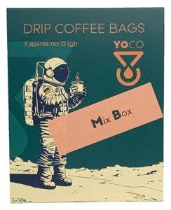 Drip-Bagi YoCo Coffee Mix Box Monosort 5x12g - opinie w konesso.pl