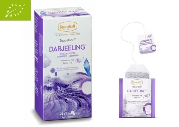 Czarna herbata Ronnefeldt Teavelope Darjeeling 25x1,5g – NIEDOSTĘPNY