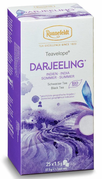 Czarna herbata Ronnefeldt Teavelope Darjeeling 25x1,5g – NIEDOSTĘPNY