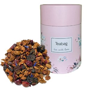 Owocowa herbata Teabag Cherry Cassis 50g - Różowa tuba - opinie w konesso.pl