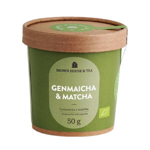 Zielona herbata Brown House & Tea  Genmaicha & Matcha  z prażonym ryżem 50g - NIEDOSTĘPNY - opinie w konesso.pl