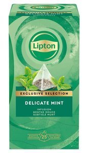 Ziołowa herbata Lipton Exclusive Selection Delicate Mint 25x1,1g - opinie w konesso.pl