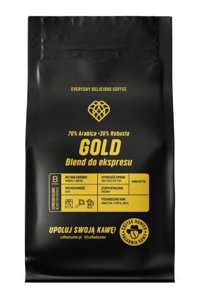 Kawa ziarnista COFFEE HUNTER Gold Blend 1000g - opinie w konesso.pl