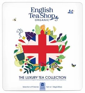 Herbaty English Tea Shop Union Jack Tea Collection - 72 saszetki w metalowej puszce - opinie w konesso.pl