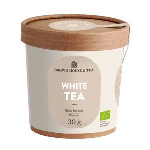 BIO Biała herbata Brown House & Tea White Peony 30g - opinie w konesso.pl