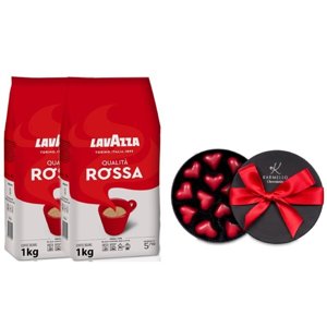 2x Kawa ziarnista Lavazza Qualita Rossa 1kg + kubek GRATIS  - opinie w konesso.pl