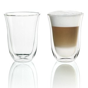 Szklanki termiczne DeLonghi do kawy latte macchito 220 ml - 2szt - opinie w konesso.pl