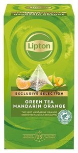 Zielona herbata Lipton Exclusive Selection Green Tea Mandarin Orange 25x1,8g - opinie w konesso.pl