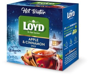 Herbata owocowa Loyd Hot Winter Glühwein - Jabłko z cynamonem 15x3g - opinie w konesso.pl