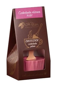 Chocostick M.Pelczar Chocolatier - Czekolada różowa - RUBY 60g - opinie w konesso.pl