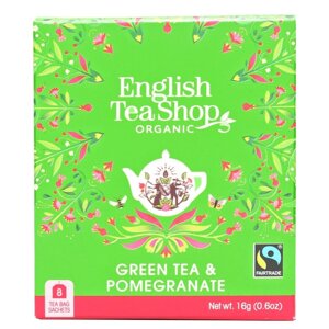 Herbata English Tea Shop Green Tea & Pomegranate 8x2g - opinie w konesso.pl
