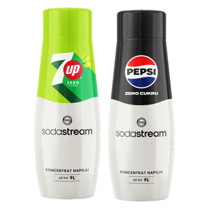 ZESTAW - Syrop SodaStream 7up Free 440 ml + Syrop SodaStream Pepsi MAX 440 ml - opinie w konesso.pl