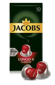 Kapsułki do Nespresso Jacobs Lungo 6 Classico 10 szt. - opinie w konesso.pl