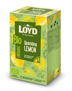Herbata Loyd BIO Organic Sparkling Lemon 20x2g - opinie w konesso.pl