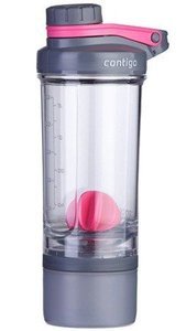 Shaker Contigo Shake&Go Fit Wildberry Pink 650 ml - z pojemnikiem - NIEDOSTĘPNY - opinie w konesso.pl