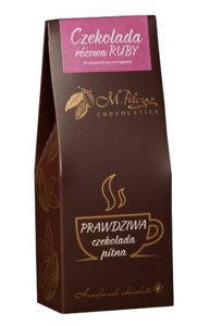 Prawdziwa czekolada pitna M.Pelczar Chocolatier - Różowa - RUBY 200g - opinie w konesso.pl