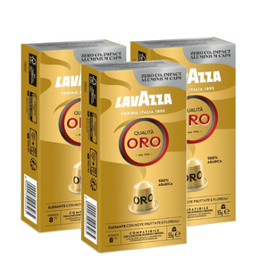 Kapsułki do Nespresso* Lavazza Qualita Oro - 3x10 sztuk - opinie w konesso.pl