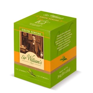 Zielona herbata Sir Williams Tea Green Sencha 15x1,6g - opinie w konesso.pl
