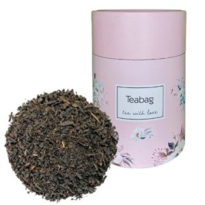 Czarna herbata Teabag Earl Grey 50g - Różowa tuba - opinie w konesso.pl