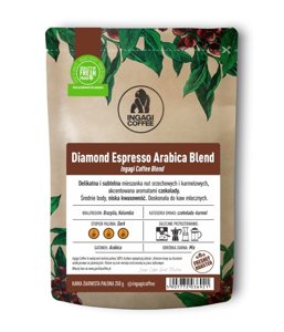 Kawa ziarnista Ingagi Coffee Diamond Espresso Arabica Blend 250g - opinie w konesso.pl