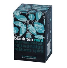 Czarna herbata Vintage Teas Black Tea Mint - 30x1,5g - opinie w konesso.pl
