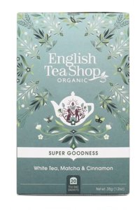 Biała herbata English Tea Shop White Tea Matcha Cinnamon 20x1,75g - opinie w konesso.pl