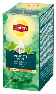 Ziołowa herbata Lipton Exclusive Selection Delicate Mint 30x1,1g - opinie w konesso.pl
