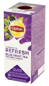 Czarna aromatyzowana herbata Lipton Classic Blue Fruit Tea 25x1,6g - opinie w konesso.pl