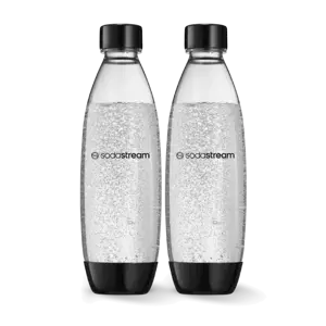 Butelki na wodę SodaStream Fuse 1l - Czarne dwupak - opinie w konesso.pl
