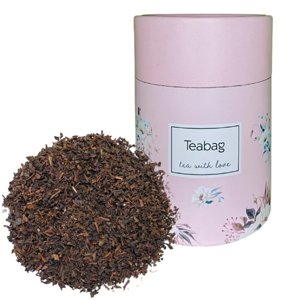 Czarna herbata Teabag English Breakfast Tea 50g - Różowa tuba - opinie w konesso.pl