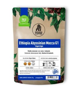 Kawa ziarnista Ingagi Coffee Ethiopia Abyssinian Mocca G1 250g - opinie w konesso.pl