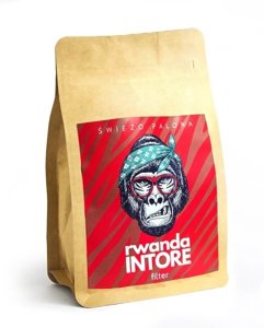 Kawa ziarnista Świeżo Palona Rwanda AB Plus Intore Filtr 250g - NIEDOSTĘPNY - opinie w konesso.pl