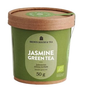 Zielona herbata Brown House & Tea Jasmine Green Tea - jaśminowa zielona herbata bio 50g - opinie w konesso.pl