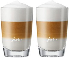 Szklanka do kawy latte JURA - zestaw 2 sztuk - opinie w konesso.pl