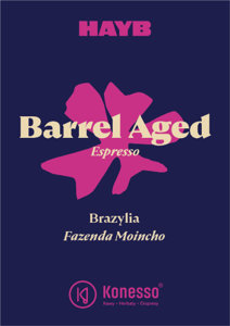 Kawa ziarnista HAYB Brazylia Fazenda Moinho Barrel Aged Espresso 250g - NIEDOSTĘPNY - opinie w konesso.pl