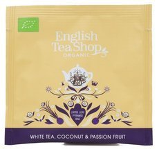 Biała herbata English Tea Shop Premium White Tea Coconut & Passion Fruit 50x2g - opinie w konesso.pl