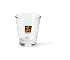 Szklaneczka do wody lub kawy espresso 80ml z logo Zicaffe  - opinie w konesso.pl
