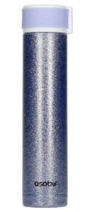 Asobu Skinny Mini Glitter - niebieska butelka termiczna 230 ml - NIEDOSTĘPNY - opinie w konesso.pl