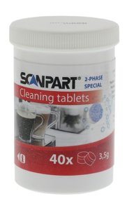 SCANPART - 2-fazowe tabletki czyszczące 40 szt. - opinie w konesso.pl