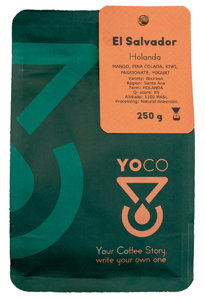 Kawa ziarnista YoCo Coffee EL Salvador Holanda FILTR 250g - opinie w konesso.pl