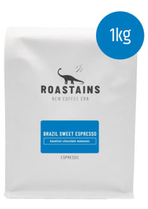 Kawa ziarnista Roastains Brazylia Sweet Espresso 1kg - opinie w konesso.pl