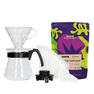 ZESTAW - Kawa ziarnista Paloma Kenya Bungoma 250g + Hario V60 Craft Coffee Maker - opinie w konesso.pl