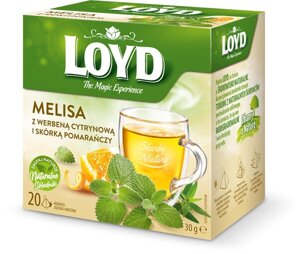 Herbata ziołowo-owocowa Loyd Melisa i pomarańcza 20x2g - opinie w konesso.pl